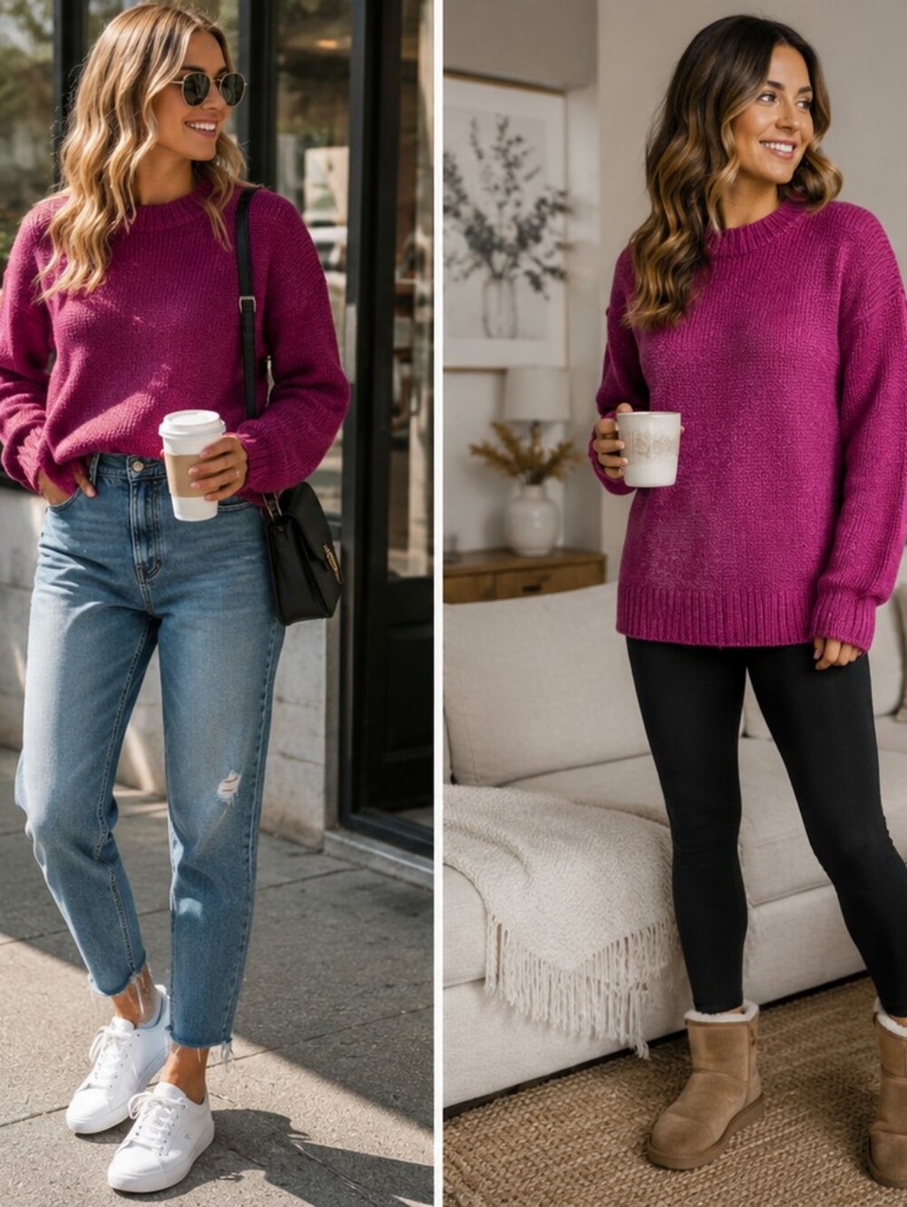 AMERICAN EAGLE PURPLE SWEATER